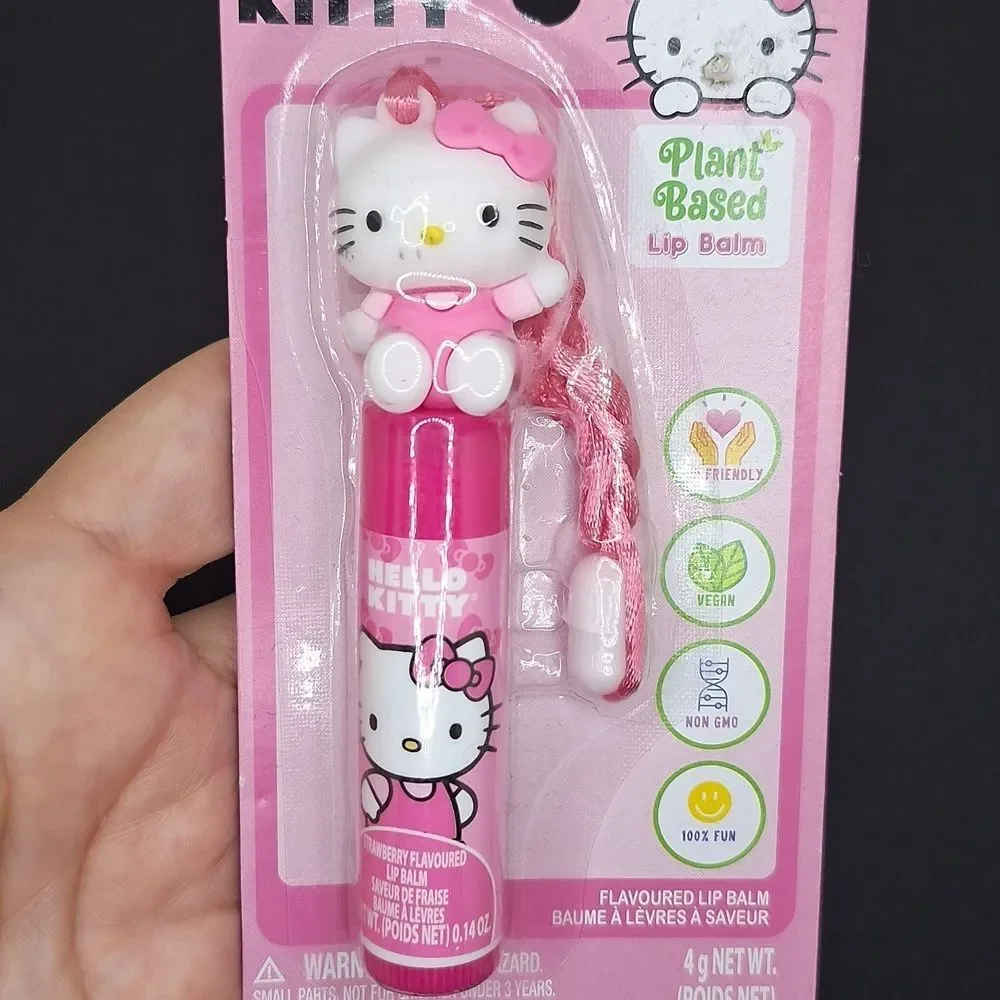 Hello kitty Vegan plant based lab balm necklace lanyard